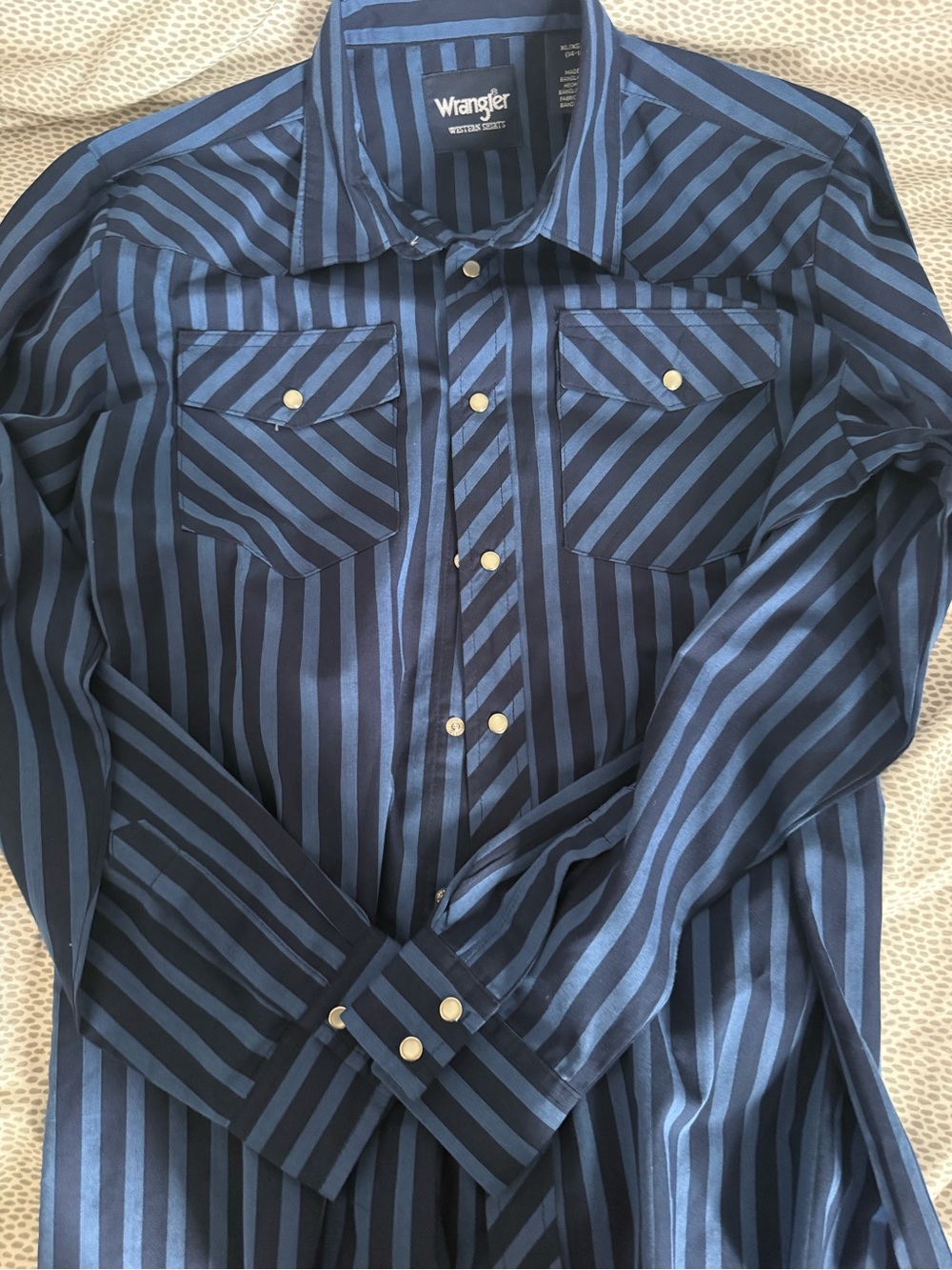 Wrangler Boys Striped Button-Up Shirt